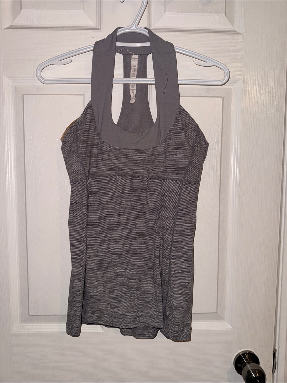 lululemon athletica Gray Heather Halter Tank Top